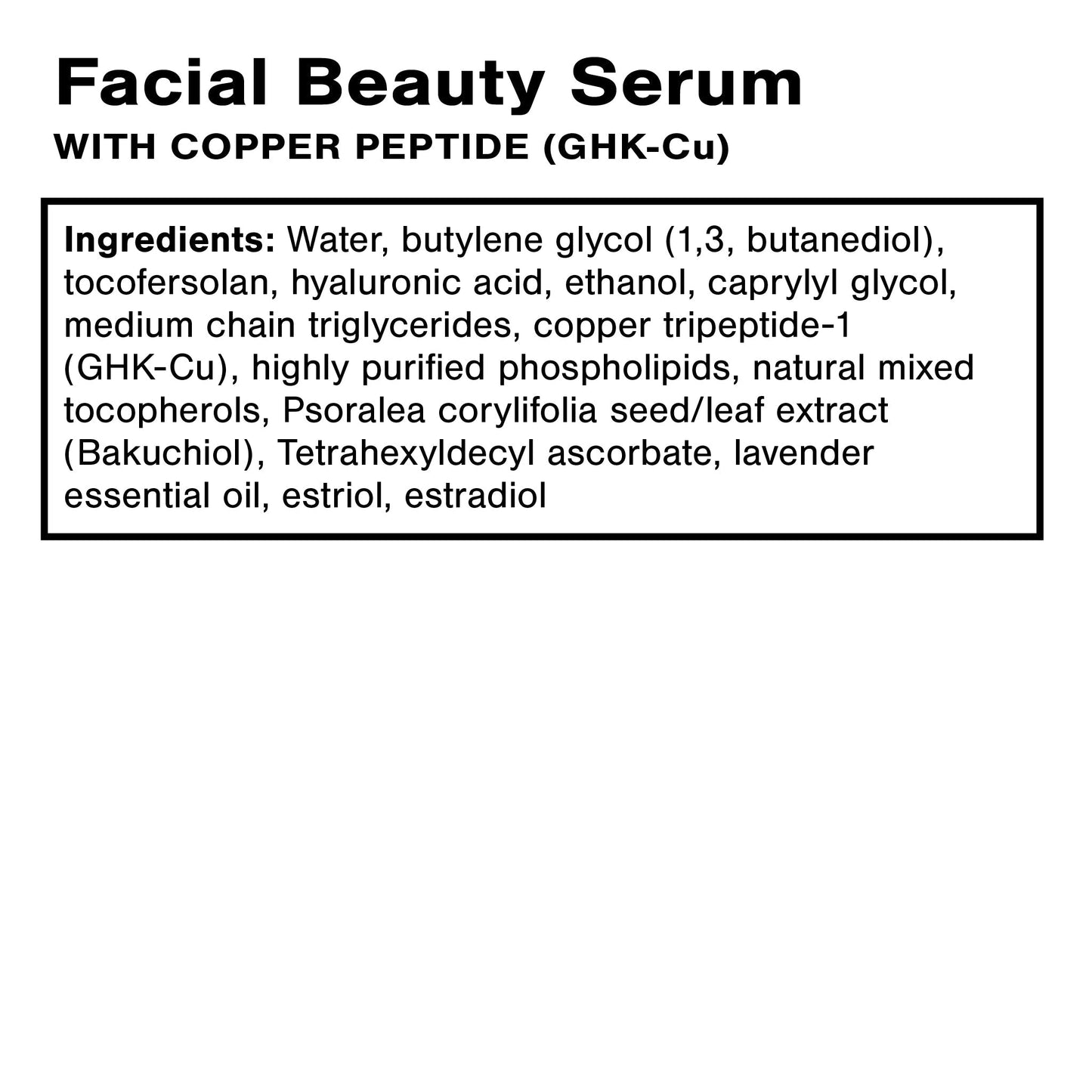 Facial Beauty Serum