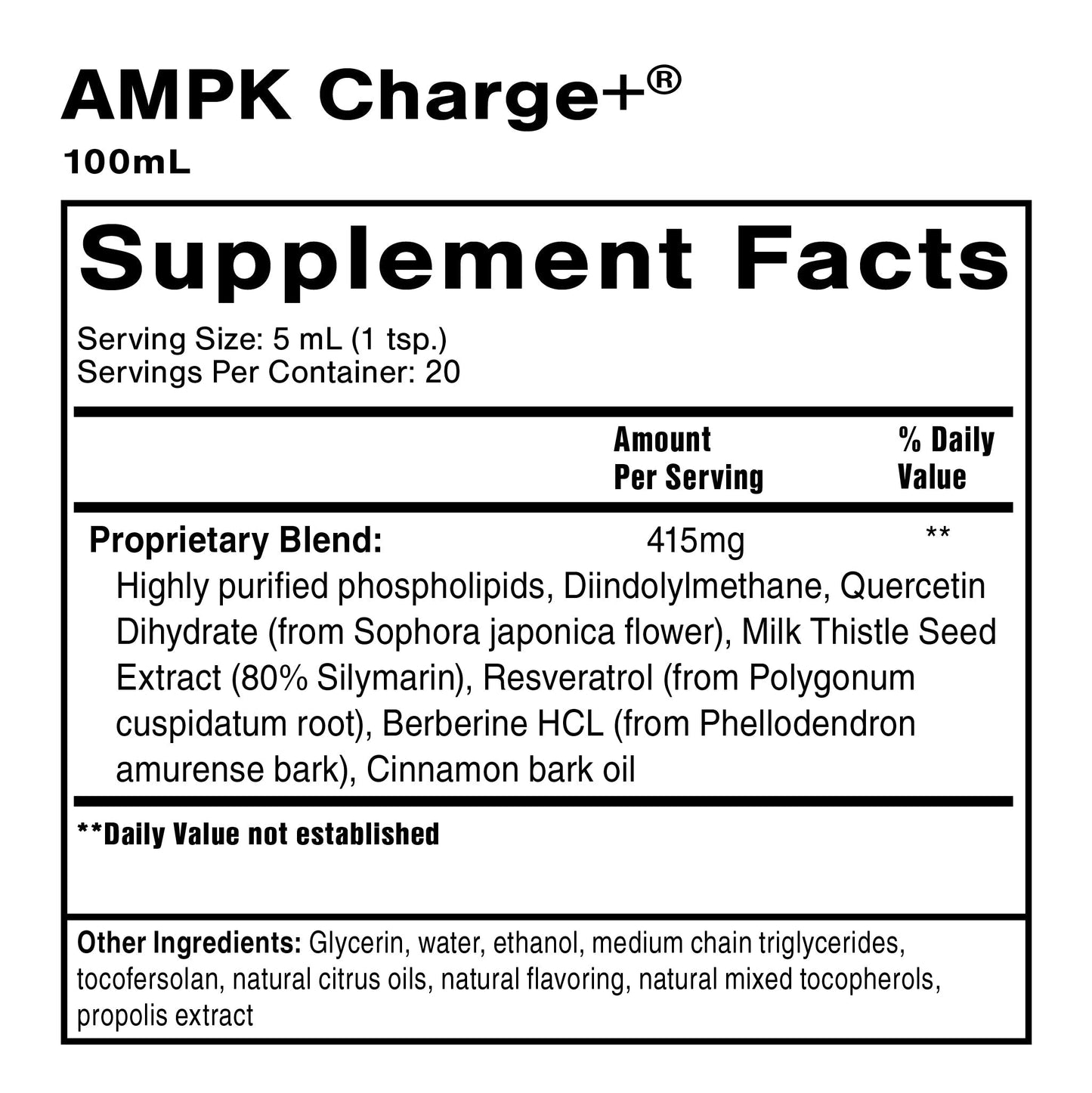 AMPK Charge+® 100 mL
