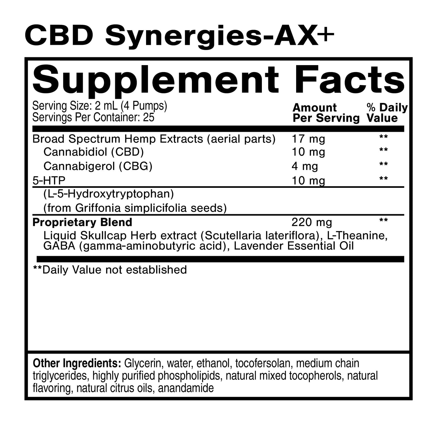 CBD Synergies-AX+