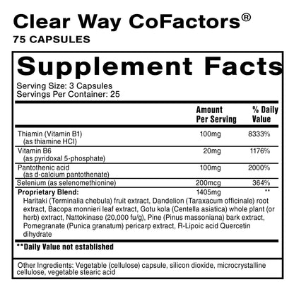Clear Way Cofactors® 75 Capsules