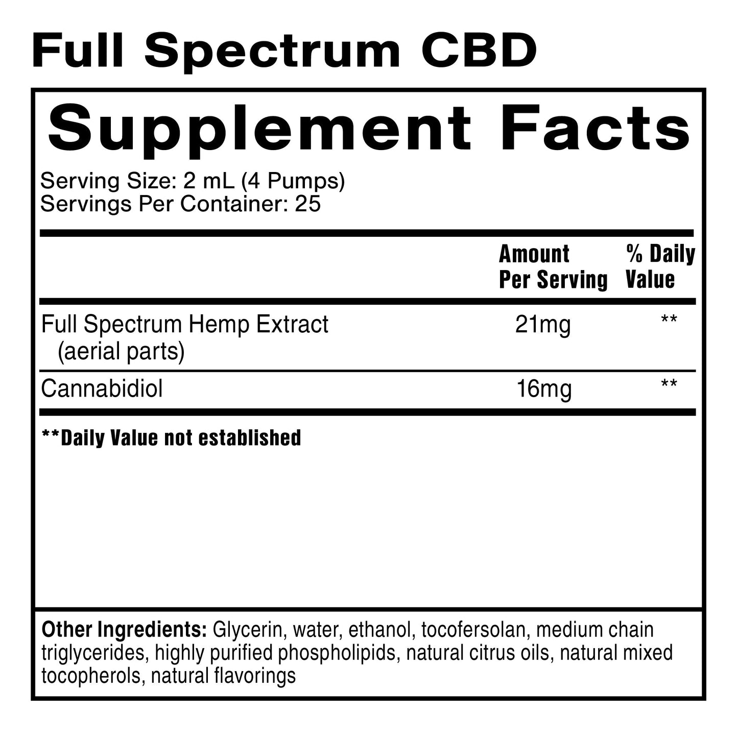 Full Spectrum Hemp Extract